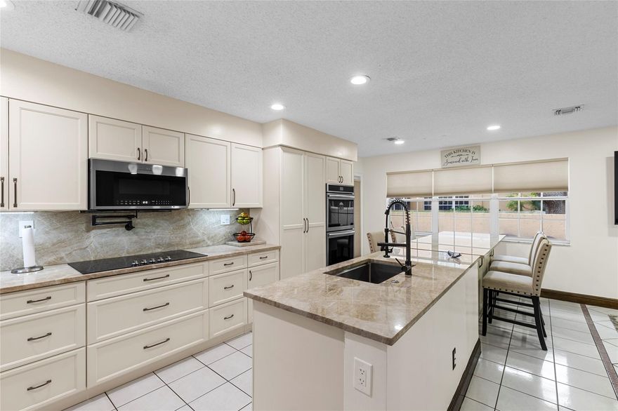 Ask about the seller’s limited-time closing cost incentives — designed to help make your move even easier!
Move-in ready townhouse in the highly desirable Portofino community! One of the largest in Coral Springs, featuring 2,105 SF under air with vaulted ceilings, recessed lighting, a formal dining room, breakfast area, and separate living room. The remodeled kitchen showcases quartzite countertops, a massive movable island, pantry with electric, stainless steel appliances, cooktop, and double wall oven. Enjoy updated bathrooms, spacious bedrooms, and a huge primary walk-in closet. Outdoor highlights include a screened patio, fenced yard, paved backyard, extra storage, and a custom garage. Association covers water, sewer, insurance, roof, exterior paint, landscaping, and community pool.