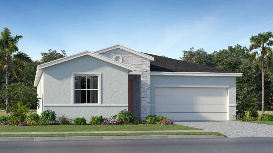 This charming single-story home offers an open-concept living space complete with a Great Room, dining room and kitchen that connect directly to a patio. The owner's suite is thoughtfully designed for maximum privacy, while down the hall are three bedrooms arranged near a convenient full-sized bathroom. A versatile two-car garage provides storage space.Prices, dimensions and features may vary and are subject to change. Photos are for illustrative purposes only.