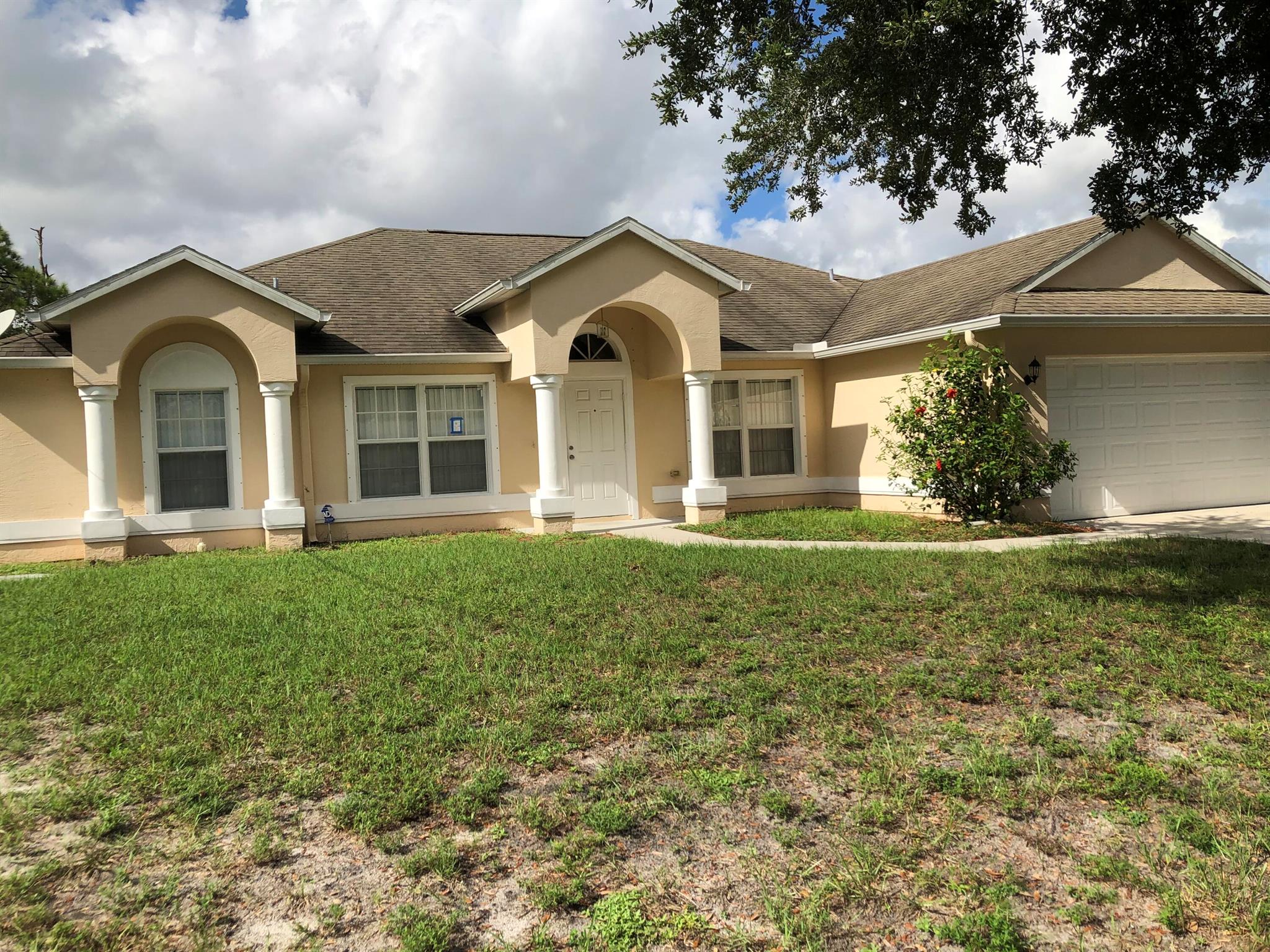 3/2/2 Single family house, spacious, lovely and clean property, all tiled, with nearly 2,000 square feet under air, quiet neighborhood, wonderful location for commuters. Easy access to Crosstown Parkway, I-95, and the Turnpike. Landlord to pay for Lawn Maintenance. No smoking and no pets allowed.