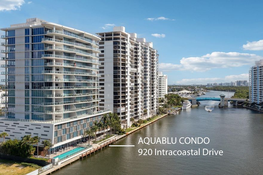 AQUABLU A BOUTIQUE 35 UNIT CONDO BLT 2018 | 17-FLOORS & 3-UNITS PER FLOOR. #801 RESIDENCE IS 3200± SQ FT NORTH THROUGH CORNER WITH EAST-WEST VIEWS. OCEAN VIEW IS PROTECTED BY BONNET HOUSE. DESIGNER UPGRADES THROUGHOUT. PRIVATE ELEVATOR DIRECT TO THE ENTRY. KITCHEN OPENS TO ADJACENT FAMILY RM. PRIMARY SUITE FACES OCEAN. TWO ADDITIONAL SUITES FACE WEST TO CITY SKYLINE. LARGE OCEANSIDE TERRACE WITH SUMMER KITCHEN. ADJOINING 2-CAR GARAGE PARKING & OPTIONAL EV CHARGING ALLOWED. PRIVATE STORAGE ON SAME FLOOR. COMMUNITY DAY DOCK FOR GUESTS & RESIDENTS. GUARDED LOBBY & VALET PARKING. WALK TO CAPITAL GRILL & RESTAURANTS & PUBLIX. 10-MINUTE WALK TO BEACH & BIRCH PARK. LARGE DOGS OKAY NO AGGRESIVE BREEDS. DIRECT VIEW OF BOAT PARADE & AIR-SEA SHOW. ADVANCED NOTICE REQUIRED FOR ALL SHOWINGS.