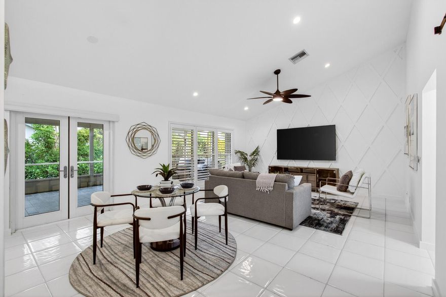 Welcome to Sabal Lakes!  Tucked away in the heart of Central Delray this clean & bright home offers the perfect blend of comfort, style & convenience.  The kitchen features granite countertops, while the primary suite serves as a private retreat with dual sinks, a granite countertop, sunken tub, large walk in closet & a bonus flex space with additional closets.   Step outside to the large covered patio complete with a 12' granite bar  -- ideal for outdoor living and entertaining.   Enjoy a low HOA that includes access to community pools & a tot lot/playground & beautifully maintained walking paths shaded by massive oak trees. Conveniently located just minutes to downtown Delray Beach, dining, shopping, beaches & a short walk to a top-rated elementary school.  Open House Scheduled for Saturday May 16th  11am - 1pm; Sunday May 17th 1pm - 3pm