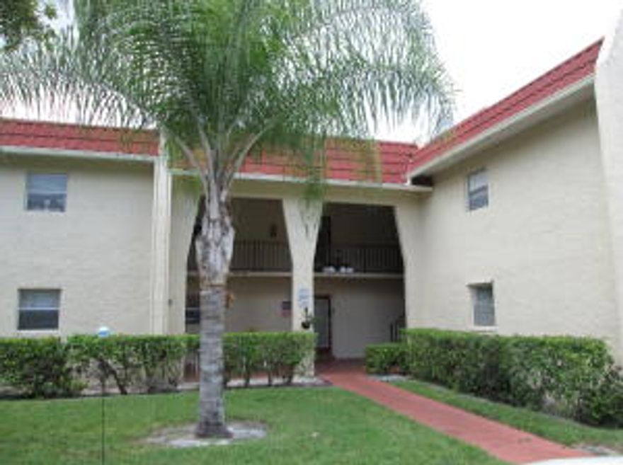 Updated first floor unit with enclosed patio, tile floors and stackable W/D.  Move-in condition. 24/7 guard gated active 55+ community.  Courtesy Bus to grocery, malls, library, etc 2 days a week.  Full time social director schedules shows, trips, movies etc.  Come Discover Golden Lakes.  No dogs unless service dog but two indoor cats OK.