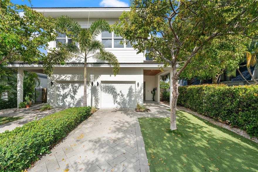 Built in 2018, this contemporary 3-bedroom 2.5-bath townhome offers approximately 2,000 square feet of thoughtfully designed living space in the heart of desirable Sailboat Bend. Soaring ceilings, impact windows, and an open-concept layout fill the home with natural light. The fully turfed backyard provides attractive outdoor space with minimal maintenance. A modern kitchen with stainless steel appliances and seamless flow into spacious living and dining areas—ideal for everyday living and entertaining. The expansive primary suite with a private ensuite balcony. Meticulously maintained and lightly used by the previous owner/builder. Just minutes from Las Olas, downtown Fort Lauderdale, beaches, and the airport, this home offers modern comfort and exceptional urban convenience.