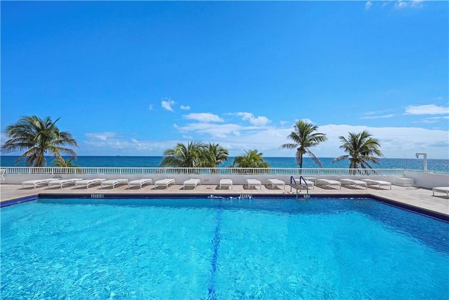 Create your own ocean front paradise in this large unit with plenty of closet & storage space. The owner is motivated & priced to sell quickly. Renaissance 2 is one of the best maintained buildings on the beach, secure lobby & garage, amenities galore, heated ocean front pool, tennis, BBQ, new Gym, sauna, billiard room, Sky Lounge, Ballroom, extra storage, on site manager & more. Great location between Pompano Beach and Lauderdale by the Sea, walk, bike or drive to the many restaurants and shops nearby. $16,500 special assessment for ELLS currently being installed, lobby and hallway updates, quarterly payments available $2700. Buyer must assume balance due.Dining room chandelier doesn't convey