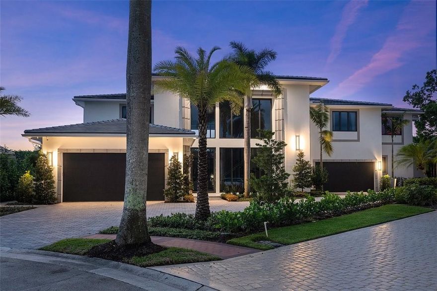 NEW CONSTRUCTION cul-de-sac home. Dramatic 2 story windows for tons of natural light. Kitchen features a temperature controlled wine room, European cabinetry, & high end quartz countertops with Miele & Viking appliances. 48" porcelain tile throughout the main floor. All bedrooms are ensuite. Master, bonus/game room, 1/2 bath, & additional guest bedroom are downstairs. Master features his/hers bathrooms with custom closets. Control4 smart home & all electric shades. Elevator up to your loft and 3 additional guest bedrooms. 2nd floor sundeck provides beautiful views of the lake, newly redesigned golf course, and resort-style pool area with Southern exposure. Brand new summer kitchen w/ outdoor built in fireplace & whole house generator. Laundry room on each floor. Sold Fully Furnished!