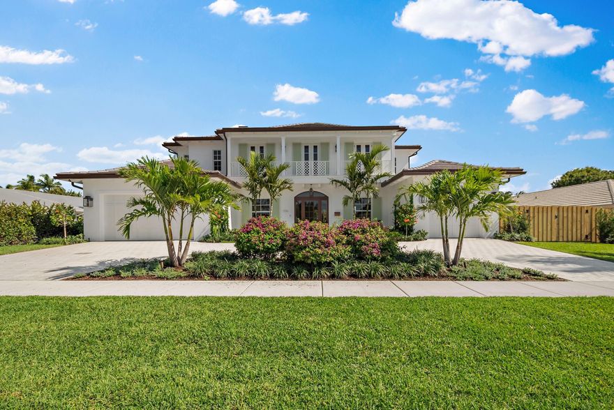Elegance and Comfort awaits at this brand-new residence in the sought-after Country Club Section of North Palm Beach. The large backyard, salt chlorination pool, and porch with summer kitchen make this home a perfect for place entertaining. Low voltage wiring is available throughout the house and the speakers on the patio are ready for Sonos. A 48KW whole house generator offers piece of mind on stormy days. The kitchen features high end Miele appliances, a large island and Marble Counters; a second fridge is located in the Butler's Pantry. There is laundry downstairs and upstairs for your convenience. All bedrooms feature ensuite baths. The oversize patio features a summer kitchen and opens to a large backyard. This is a must-see home; it is perfect even for the most demanding buyer! The public North Palm Beach Country Club is literally just around the corner and accessible via a cut-through path down the street if you are on foot, bicycle or in a golf cart. By car only a couple minutes away via US1. The country club is the best place to watch 4th of July fireworks, and the Christmas Boat Parade can be enjoyed from the golf course. The Village of North Palm features several parks with 4 volleyball courts, 2 tennis and pickle ball courts, multiple playgrounds, dog parks, boat storage and boat ramp. Fantastic restaurants like Austin Republic, Frigates, La Bamba, and Park Avenue are right here in the Village plus the fabulous restaurants at the Clubhouse. The Village Library even has a kids division and offers several fun events during the year, including an art contest, a Haunted House during Halloween, just to name a few. Anchorage Park offers several Food truck events throughout the year, an Easter Egg Roll, a car show, outdoor yoga and a book club. North Palm Beach is truly the best place to live.
