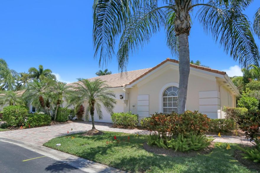 What a great value!!! Great Room plan 2 BR/2BA with dining area, desk alcove, +so much more. Being sold TURNKEY! Everything is included. Redone master bath, granite in kitchen, newer AC, newer washer/dryer, newer water heater, screened patio with one year old grill,adorable furnishings, 2 oversized bedrooms--Two can garage and drivewayThis golf villa has a neighborhood heated pool and has close access to the east gate of Ibis. Live the country club lifestyle and play golf on our three premier courses for an incredible price! Must be seen to appreciate.