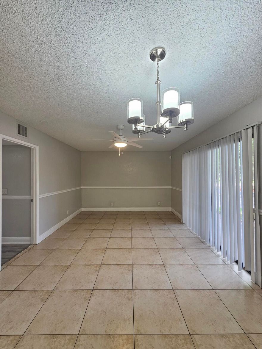 Beautifully renovated and freshly painted 2-bedroom, 2-bath FIRST-FLOOR condo in Palm Beach Place! This move-in ready unit features ,stainless steel kitchen appliances, updated kitchen and bathrooms, tile flooring throughout the main living areas, and modern laminate flooring in the bedrooms. The spacious primary suite includes a walk-in closet and private en-suite bath. Enjoy your own patio—perfect for relaxing or entertaining. Located in a well-maintained, amenity-rich community with scenic lakes, fountains, pool, tennis courts, clubhouse, and fitness center. Centrally located in West Palm Beach with easy access to major highways, schools, shopping, and dining. Excellent rental opportunity in a prime location—schedule your showing today!