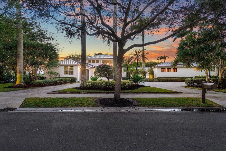 Welcome to Les Jardins, where the door has just opened on a rare opportunity to own one of just 117 single-family homes in one of the most renowned and enticing gated communities in Boca Raton. Stately yet warm and inviting, this gorgeous home at 4545 NW 24th Terrace comprises 6,400 total SF, 5,007 under air, with 7 bedrooms, 4.1 baths, and a 651 SF guest home with 2 bedrooms and 1 full bath offers an incredible lifestyle. This is all in a well-kept secret of a community with 24/7 security, a pool, two tennis courts, and a new clubhouse on the way. Perfectly designed as your own personal sanctuary, this courtyard-style home with a newly installed roof, features incredible flourishes of professional interior design yet remains a canvas on which a new luxury lifestyle is waiting to be paint