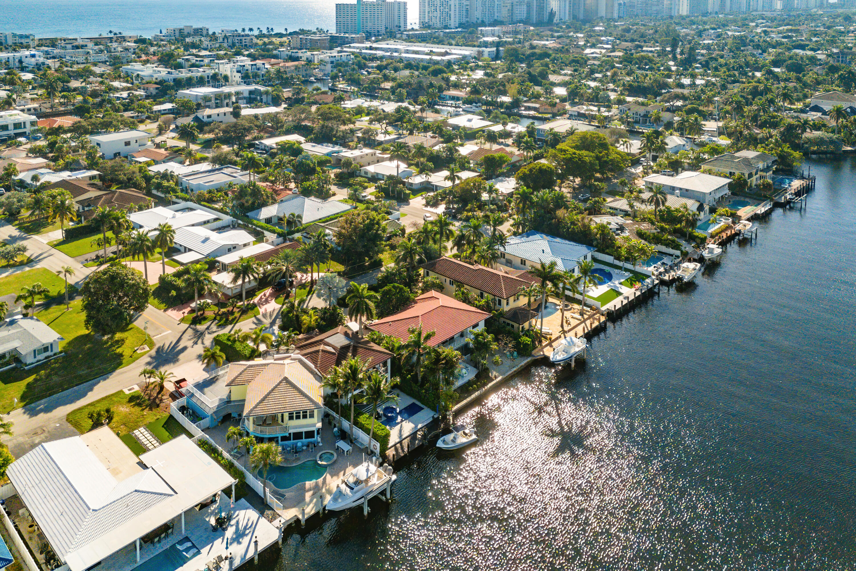 Experience waterfront living & investment potential w/ this unique Lauderdale by the Sea Intracoastal property. This beautifully renovated duplex offers 3,671 sq. ft. of modern elegance, making it ideal for rental income or multi-family living. Each unit features an open floor plan, expansive windows w/ stunning Intracoastal views, and a kitchen with brand-new appliances & stylish finishes. The master suites boast spa-like baths & walk-in closets. Outside, enjoy a spacious patio, a peaceful no-wake zone waterway & space to add a private dock accommodating up to a 70-foot vessel. This is a prime, waterfront location just off of Commercial Blvd., a short walk to the beach, dining, and shopping at A1A. This exceptional property is perfect for both investors & those seeking a coastal retreat.