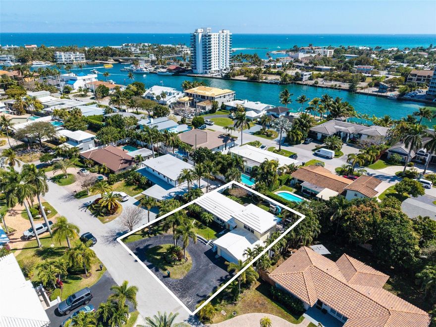 Beautifully Remodeled & Short Walk to the Marina!Located in the highly sought-after Marina area of Lighthouse Point, this home offers the perfect blend of boating lifestyle, privacy & convenience.Located just one street off the water & a short 3-4 minute walk to the marina, you'll enjoy quick access to the Intracoastal/Ocean through nearby Hillsboro Inlet, making this a dream location for boaters.Step outside to a fenced backyard with new landscaping & entertainment deck. The lot offers plenty of room to add a custom pool.Enjoy living in one of Lighthouse Point’s most desirable waterfront neighborhoods, while being just minutes from Pompano Beach, shopping, dining & major highways.A rare opportunity at this price point, perfect for a primary residence or vacation home.