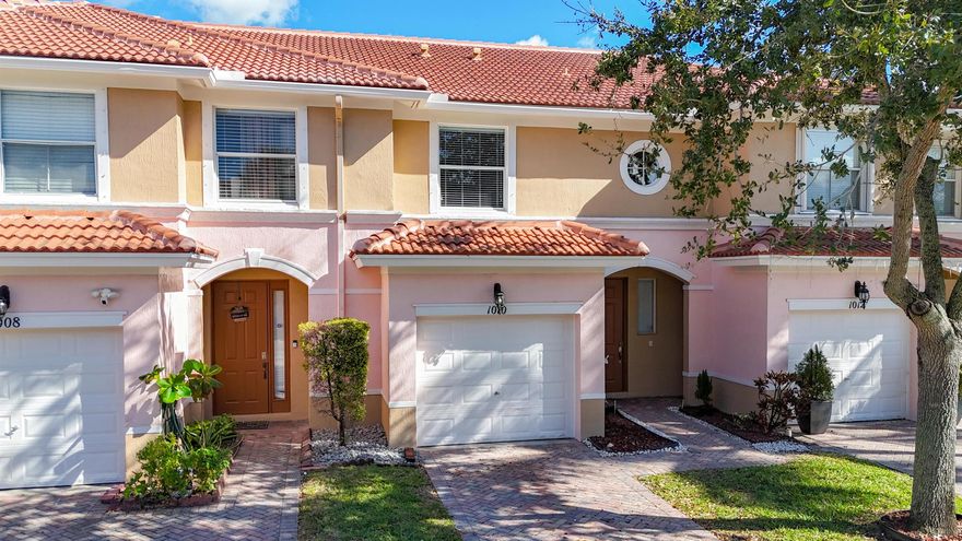 Newly RENOVATED 2 Bedroom/2.5 Bath/1 Car Garage Townhome. Spacious floor plan with neutral color palette flooded with natural light. Vinyl floors throughout. Beautiful white kitchen cabinets with elegant quartz counter tops. Each bedroom has a private bathroom. Other features include an abundance of closet space, upstairs laundry room, and an open and covered patio. Community Pool and Play Area.