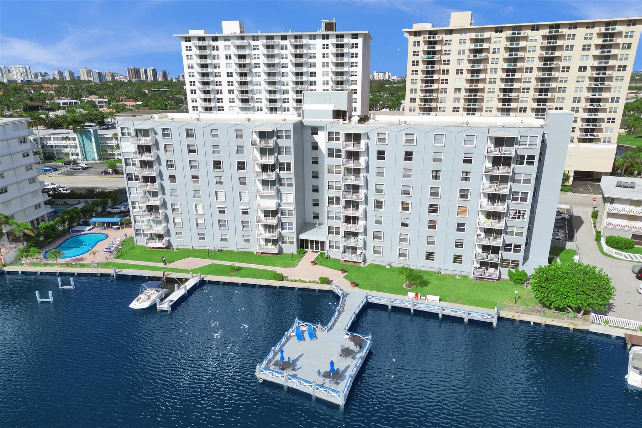 Live the coastal lifestyle in this well-kept 2 bed 2 bath condo in the highly desirable Golden Isles Yacht Club. This spacious unit has impact windows for full hurricane protection, a newer roof, and tile flooring throughout. Step out onto your open balcony and enjoy the ocean breeze. The kitchen features stainless steel appliances, granite countertops, and plenty of cabinet space. The primary bedroom has a walk-in closet with built-ins to maximize storage. For piece of mind 40-year recertification is already completed and no pending assessments. Boat docks available for rent to accommodate up to 25ft boats; perfect for boat lovers! Community has a pool and is just a short walk to the beach. What a great opportunity to own in one of Hallandale Beach’s hidden gems!