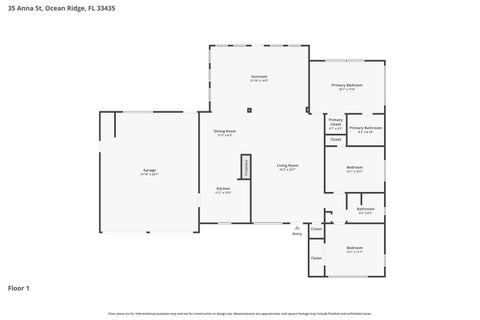 Tiny photo for 35 Anna Street, Ocean Ridge, FL 33435 (MLS # B26033525)