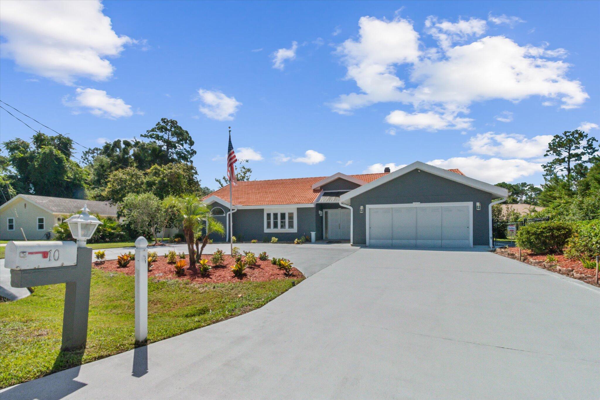 Welcome to this stunning, fully renovated three-bedroom, two-bath home, with 2196 sq. ft of living space perfectly blending modern amenities with classic charm. Nestled in within a cul-de-sac, this home boasts an inviting fireplace, a spacious Florida room, and a beautifully fenced-in yard, providing ample space for relaxation and entertaining. The circular driveway offers convenience and ample parking, while the open kitchen features stainless steel appliances, a kitchen nook, and plenty of counter space, making it a chef's dream. Don't miss the opportunity to own this impeccable home--schedule your showing today!