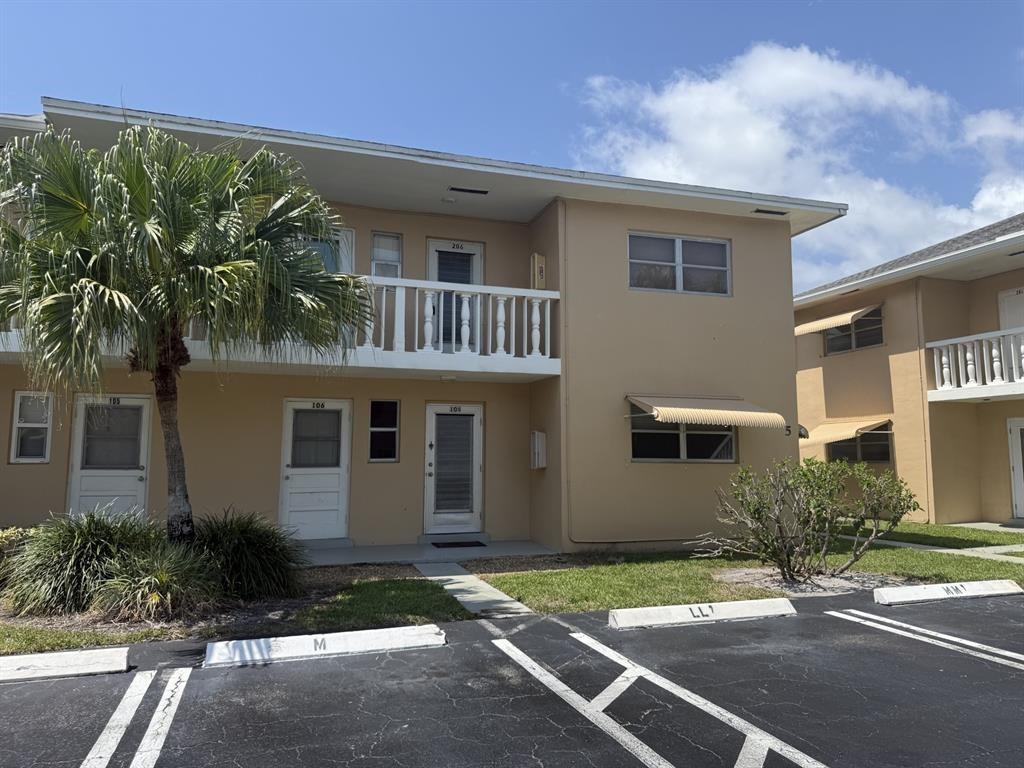 East of I-95. Sensational end unit in complex located on a quiet street across from well kept detached homes. Vacant, unfurnished, and ready to move into. Very spacious with 2 full bedrooms, updated kitchen with granite counters and stainless steel appliances, 2 full bathrooms with newer shower and refinished tub, lots of closet space, and sunroom with a fully sized laundry room. Complex offers a pool, shuffleboard, and BBQ area. Within walking distance to intercoastal waterway and and marina. 11 miles to Palm Beach International Airport, and a short drive to the beach, shopping and gold courses. 2nd floor end unit. Basic cable included. No pets allowed and 1 occupant must be over 55.