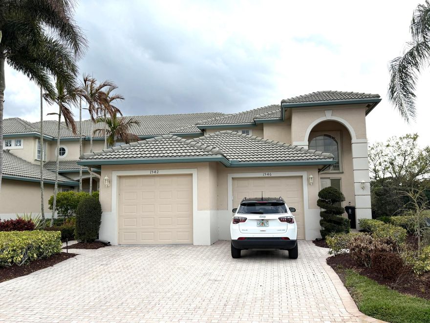 This Beautiful 2 story Villa has an Elevator and Golf Course Views! This 1,896sq ft. floor plan features 2 bedroom, 2 bathroom plus den with cathedral ceilings in the living room and lots of windows for amazing natural light. Kitchen has granite counters, stainless steel appliances, Accordion hurricane shutters. 1 1/2 car garage with extra storage closet. Golf membership available but not mandatory. Ballantrae offers a Jack Nicklaus Signature Golf Course and a 67 slip Marina on the St Lucie River. Golf Memberships are available but not mandatory and slips are available to purchase or lease. Offered furnished or Unfurnished.