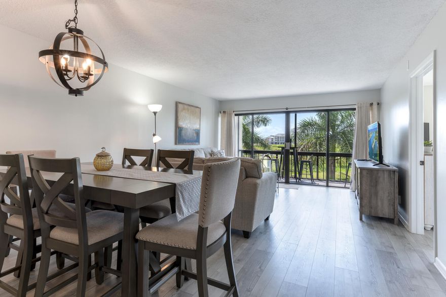 Beautiful Annual Rental or Seasonal Rental 5 months minimum,  furnished 2 bedroom 2 bath unit with open kitchen and beautiful views of Palm trees, lake, golf course from the Balcony. Prestigious gated community of Lands of the President. Unit has open kitchen with stainless steel appliances & has accordion shutters throughout. Enjoy the beautiful pool and everything the neighborhood has to offer like 24-hr gated security, Personal Laundry room with Washer & Dryer in the apartment. Great Location near Palm Beach Outlets, Downtown West Palm Beach, Airport, & Beaches. Walking distance to Golf Course.