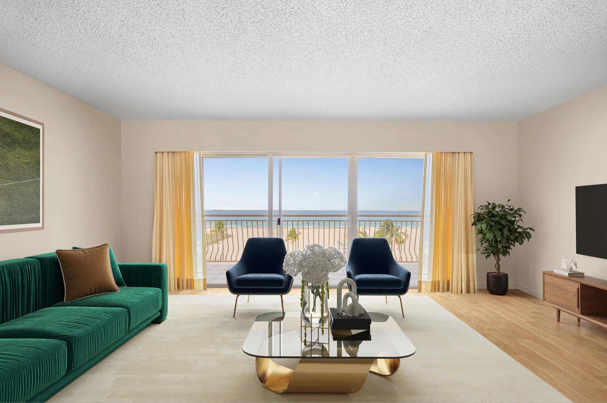 Your beach adventure awaits! This oceanfront gem sits on Fort Lauderdale's widest stretch of sand - think panoramic sunrise views and endless Atlantic horizons from your private balcony! This 2-bed, 2-bath condo is a diamond in the rough, ready for your personal touch to transform it into the ultimate beach retreat. Skip the crowded public beaches - your gated community comes with a private pool, BBQ spot, and exclusive deeded beach access. Security cameras and an on-site manager keep things worry-free while you're sipping cocktails poolside. Minutes from Fort Lauderdale's hottest restaurants, shopping, and nightlife (plus super close to the airport for easy getaways!). Bonus: Lago Mar resort next door = perfect guest accommodations when friends visit your slice of paradise!