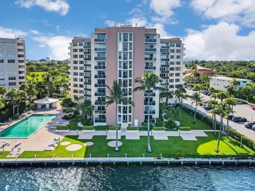 Beautiful 1 bedroom, 1 bathroom condo with an intercoastal waterway view. Brand new carpeting just installed. Spacious floor plan with a large bedroom, walk in closet, extra space for office or sitting area, and extra storage space. Enjoy your coffee or cocktails out on the covered balcony overlooking the intercoastal. This building offers a heated saltwater pool, gym, security and staffed front desk. Located near beaches, shopping, dining, and tons of entertainment in Rosemary Square and downtown West Palm Beach.