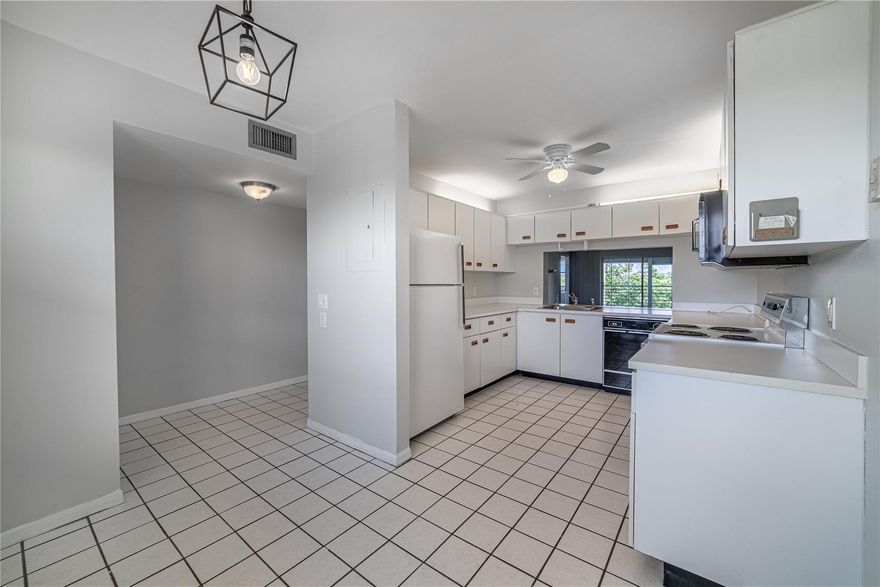 This beauty is as big as a house***Huge master bedroom with built-ins***Huge walk-in-closet***Living/family rooms opens to a screened porch***Porch looks out to the beautiful green areas at the back of the complex***4TH floor with no neighbors above***In-unit washer and dryer for your convenience *** 2024 New A/C***A first time home buyers' grant is available to purchase this unit***Come on home***