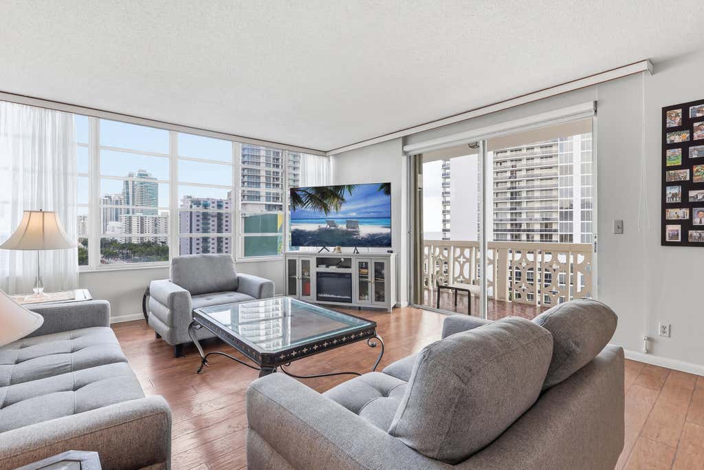 Photo of 1825 S Ocean Drive #PH 1, Hallandale Beach, FL 33009 (MLS # B26063548)