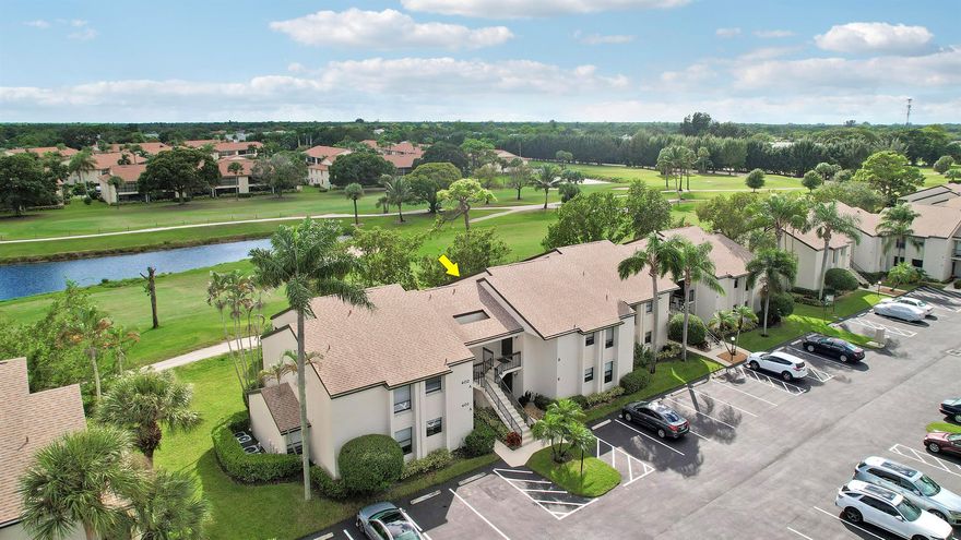 Newly offered in the Wingfoot community of Indian Creek overlooking the 9th fairway and lake on the desirable Golf Club of Jupiter. This unit has it all. Kitchen open to living and has beautiful cathedral ceilings and nice updated flooring. This unit was lightly lived in and is in move in condition. South facing balcony for great breezes and tons of natural light. Community is close to everything Jupiter has to offer. 55+ active adult community. Memberships available but not required. Schedule your private showing today!
