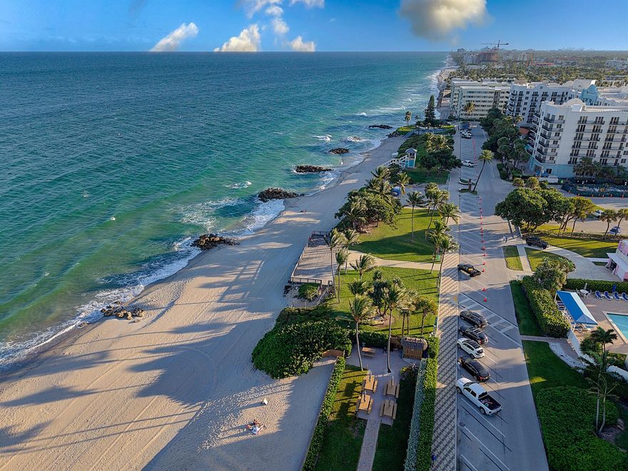 Live by the beach! bright studio steps from the beach and Intracoastal. Clean unit with tile flooring, kitchenette, and fresh paint in a quiet boutique building. Water, sewer, trash & electricity included. On-site laundry, assigned parking, and fast approval.