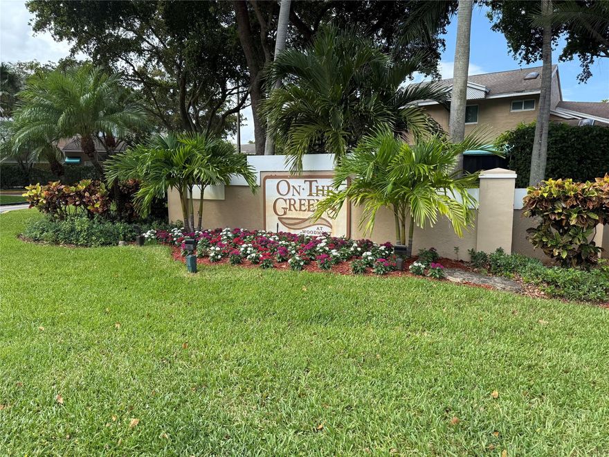 Well maintained and very spacious 3/2.5 townhome in Woodmont Jasmine on the Greens in the heart of Tamarac. First floor has half bath, living room, dinning room, breakfast nook, laundry and 1 car garage. Second floor has 3 bedrooms and 2 bathrooms. Master bedroom has a great closet with shoe shelves. All bathrooms were updated in 2023. Stove, refrigerator, dishwasher, microwave, washer and dryer all purchased in May 2023. Very tranquil neighborhood with ample guest parking and low HOA fees. Great community pool and tennis court. Pets allow no aggressive breeds. Enjoy great views of the golf course in the back patio. Owner/agent.