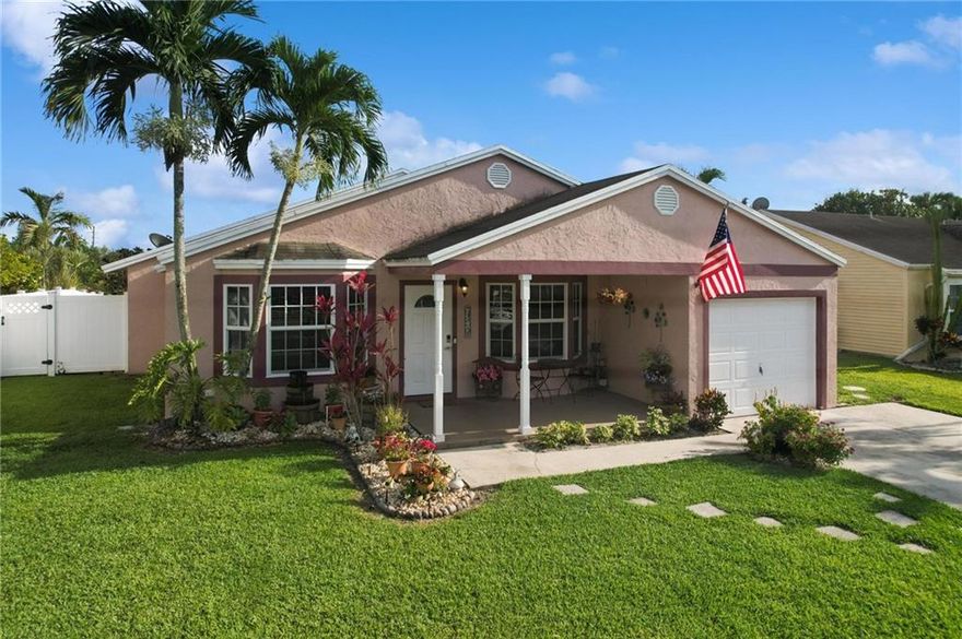 Come home to your personal oasis! This beautiful, move-in ready home in the highly desired Summer Lake community has been lovingly maintained and updated by the original owners. Your private, fenced backyard with a screened patio and a designer pool/ spa area looks out over a tranquil tree filled lot. This conveniently located home is close to the much sought after Flamingo Elementary and Western High Schools with bus service to Indian Ridge Middle. The garage is currently transformed into a storage and workout space, but the current homeowner will return it to a compact car-ready garage upon request. This home is ready for you and is great for entertaining. Come see this gem for yourself, it is not to be missed!