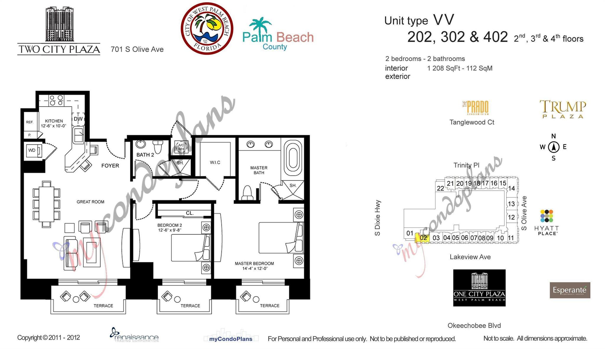 TWO CITY PLAZA CONDO - Residential Lease