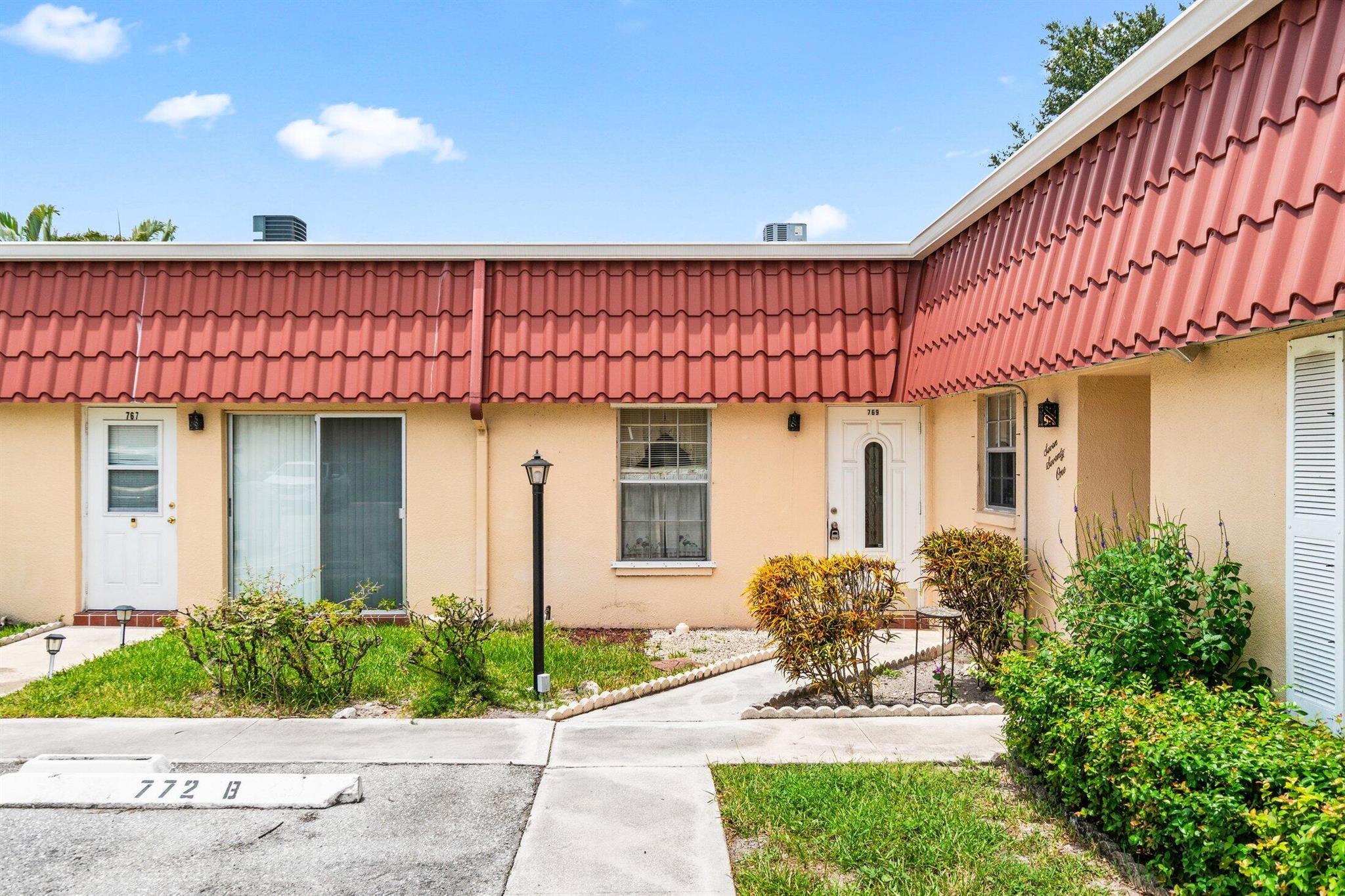 Welcome to your new home at 769 Nantucket Circle, Lake Worth, FL! Discover the best value in the desirable Covered Bridge community with this charming corner unit with a beautiful water view. Featuring 2 bedrooms and 2 bathrooms across 941 square feet, this residence invites you to bring your personal touch and make it your own.Step inside to find a great layout that's perfect for comfortable living. Enjoy the enclosed large patio overlooking the water -- ideal for relaxation and entertaining. You'll appreciate the peace of mind that comes with a brand-new roof, and the seller will cover the assessment at closing.Stay cool year-round with newer air conditioning, while the monthly maintenance fee conveniently includes water, cable, and internet.