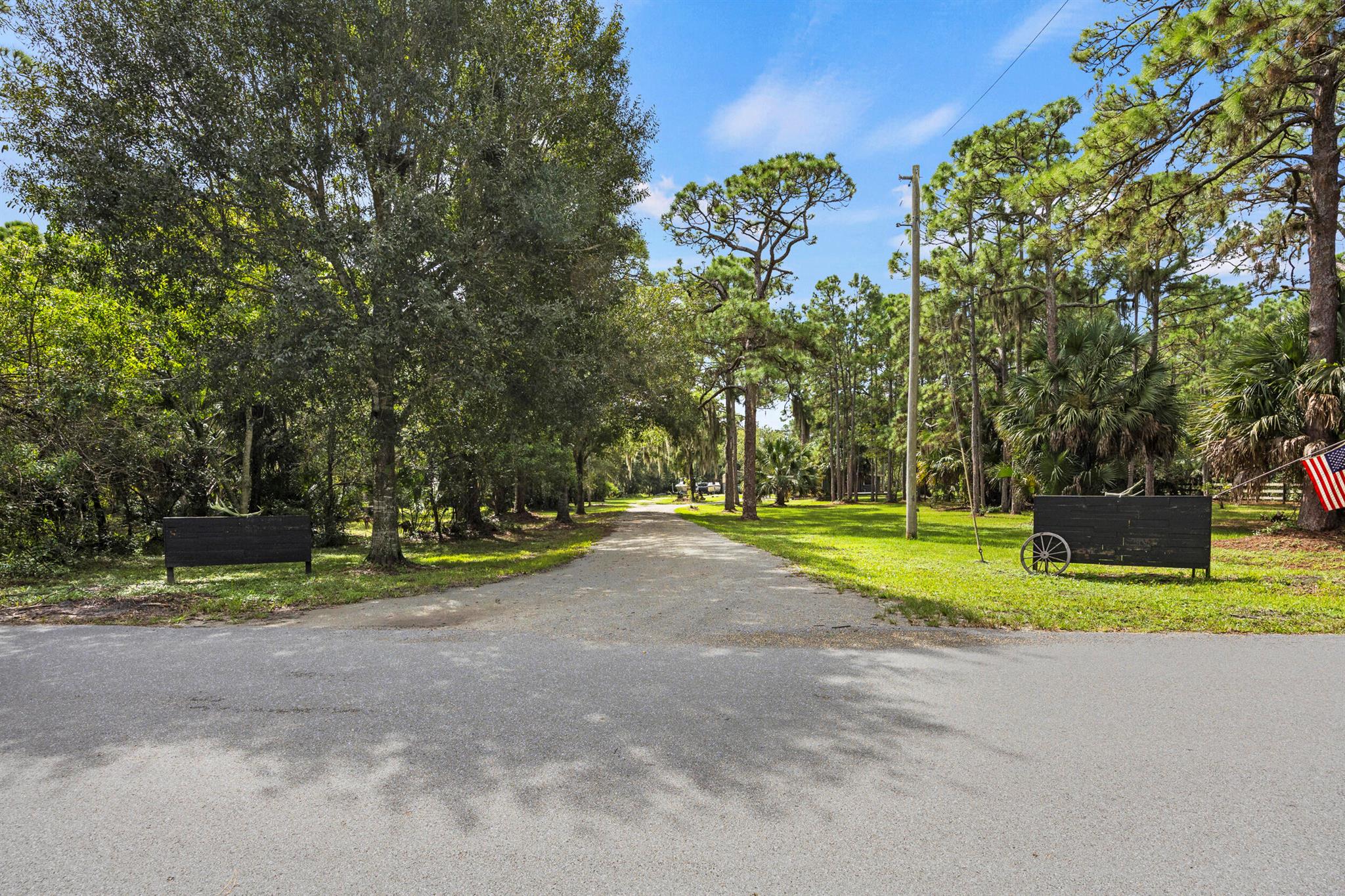 Discover the perfect blend of privacy and convenience on 4.7 acres in Palm City! This fully renovated 3-bedroom, 2-bath home features a gorgeous new kitchen, updated baths, and modern finishes throughout. Half-cleared and fully fenced, with space for horses, pets, boats, or RVs--and no HOA! Includes a whole-house generator, 30-amp RV hookup, and 500-gallon underground propane tank. Just minutes from shopping and I-95, yet it feels like your own peaceful country escape--the ideal hideaway close to everything!