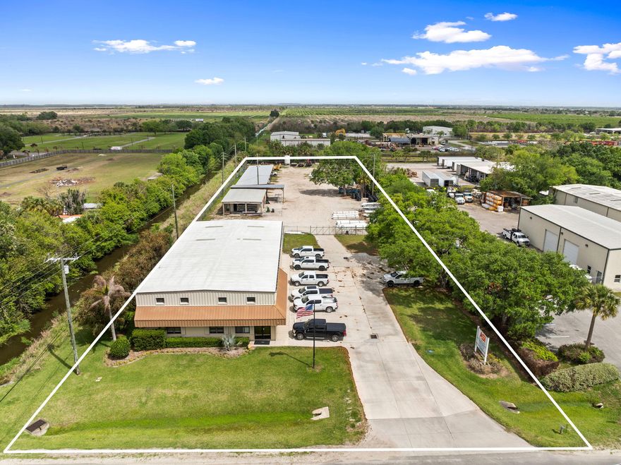 Introducing an exceptional investment opportunity in Fort Pierce, FL - a fully equipped industrial property located at 16050 Orange Ave. Spanning 1.98 acres of prime light industrial zoning, this property features a 14,224 SF building with 2,741 SF of Office Space and 2,626 sf of Warehouse space plus an additional 3,354 sf of Shop Area. Boasting a comprehensive suite of amenities including fully fenced and secured premises, covered parking for up to 10 vehicles, and a convenient parts counter, this property offers unmatched potential for industrial and manufacturing ventures. With a rich history dating back to 1986 and a subsequent renovation in 2021, this well-maintained facility is an ideal fit for forward-thinking investors.