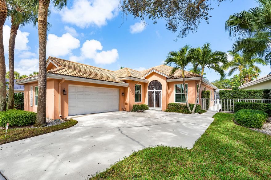 Located in the heart of Jupiter, this beautifully updated Divosta-built CBS home in The Hamptons offers the perfect blend of quality construction, modern upgrades, and an unbeatable location close to top-rated schools, shopping and minutes to the beach.  From the moment you arrive, you'll appreciate the peace of mind that comes with full impact windows and sliders, along with the replacement of all polybutylene piping.  Inside, elegant porcelain tile flooring flows seamlessly throughout the home, complemented by classic plantation shutters that add both charm and functionality.  Designed for effortless Florida living, the spacious screened enclosure surrounds a sparkling saltwater pool complete with a heater - perfect for year round enjoyment and entertaining.
SEE ADDITIONAL REMARKS>>>>>> The heart of the home shines with all Samsung Smart IQ stainless steel appliances, blending style with cutting -edge convenience.  Additional smart upgrades include a smart garage door opener and a whole house carbon water filtration system for enhanced comfort and efficiency.
The renovated primary suite is a private retreat designed with both style and function in mind including expansive closets.   The spa-inspired bath features custom cabinetry, quartz countertops, and double vanity sinks, complemented by sleek design custom LED anti-fog mirrors.  An extra large walk in shower with a premium Hammerhead shower fixture creates a luxurious, open feel -- delivering a true resort-style experience every day.  This is the home today's buyers are searching for--solid Divosta construction, thoughtful high-end updates, and a prime Jupiter location.  Move in ready and designed to impress.