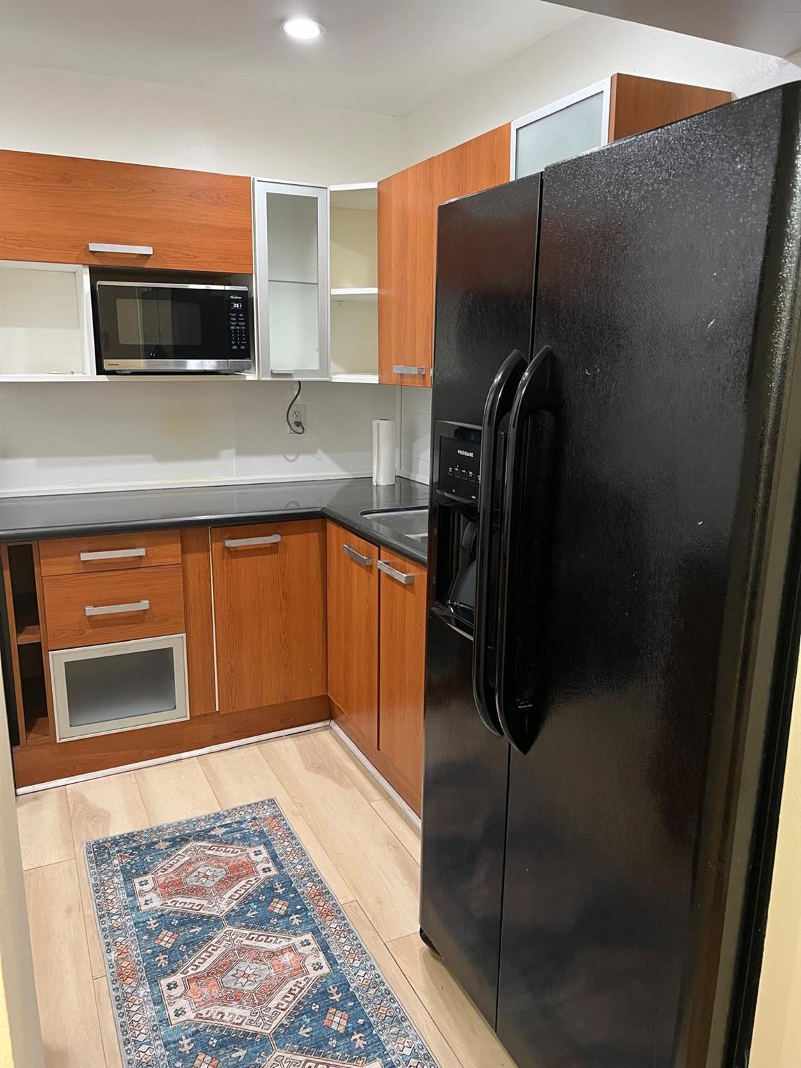 Nice 1/1.5 + den in the very desirable Sunny Isles Beach just steps from the beach, restaurants and more. This is gated community that offers pool and gym. Lowest price in the community!!!