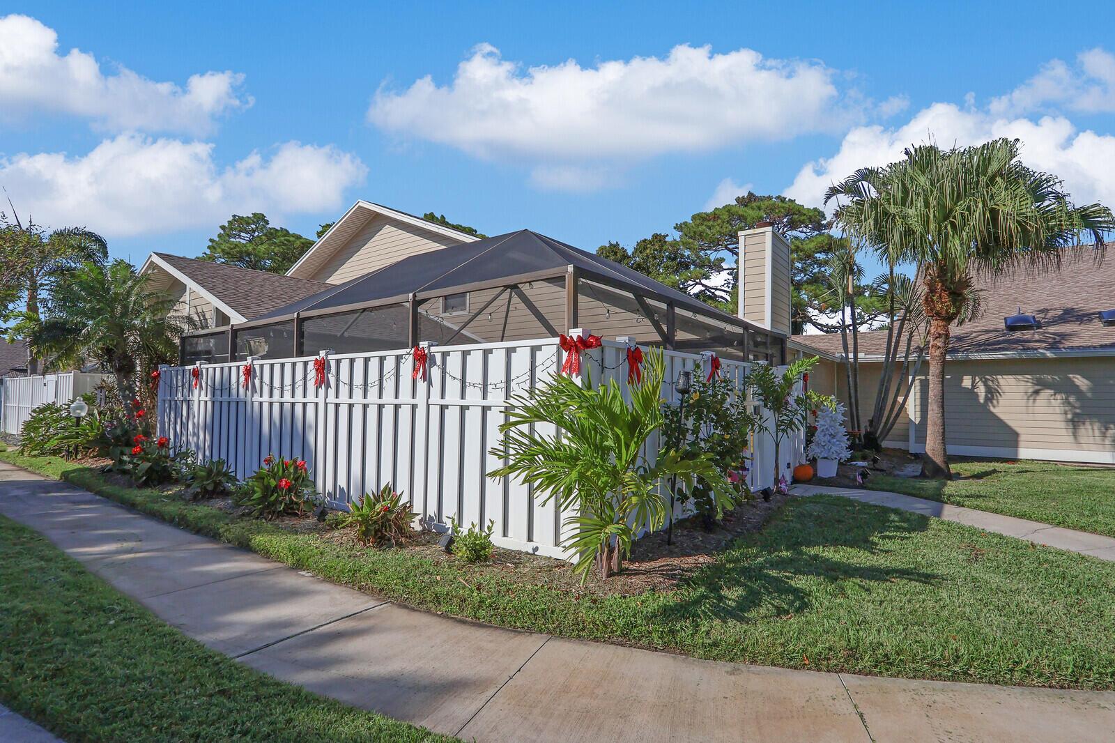 Public Remarks:This is a unique 3 bedroom, 2 bathroom townhome with a Private pool and backyard in the heart of Jupiter. Upstairs loft converted to 3rd bedroom. Brand new A/C with HEPA Filter sysyem -- 10 yr warranty.The pool resurfaced in 2020 with a new efficient pool pump, 2023. Townhome has new flooring, carpet, and painting, 2023/2024 with newer appliances New roof, 2020, hardi-board, and fencing. HOA includes exterior maintenance, building insurance, community pool, & basketball. The desirable community of Summerwinds is within walking distance of schools, shopping, Jupiter Hospital, and more. This Townhome has it all, private screened-in pool, backyard, pet friendly, and location, location, location!