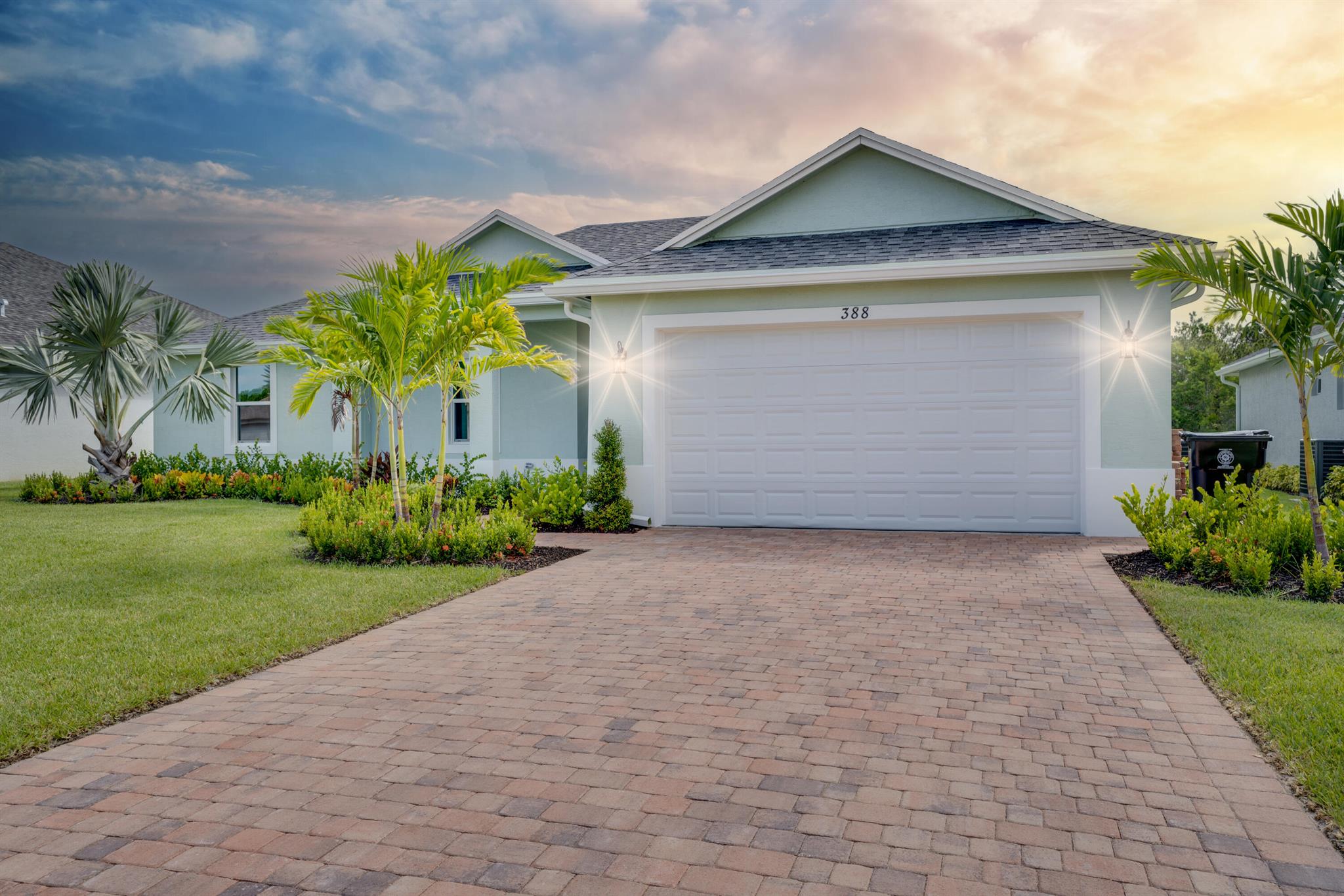 Come see this beautiful, New-er construction home. A lovely Melissa II model by Monna Homes in the desirable Estates at Sawgrass Lakes. This upgraded dream home features a spacious open-concept, split-bedroom floor plan with 4 bedrooms, 2.5 bathrooms, and a 2-car garage. Enjoy serene lakefront views from the covered back patio. Highlights include impact-resistant windows and exterior doors, 42'' soft-close cabinetry, quartz waterfall island, and ceramic tile throughout. The exterior boasts upgraded landscaping, paver driveway, and irrigation. HOA fees includes cable and internet. Fall in love with this home and make an offer today! Additionally, the seller is offering $10,000 at closing.