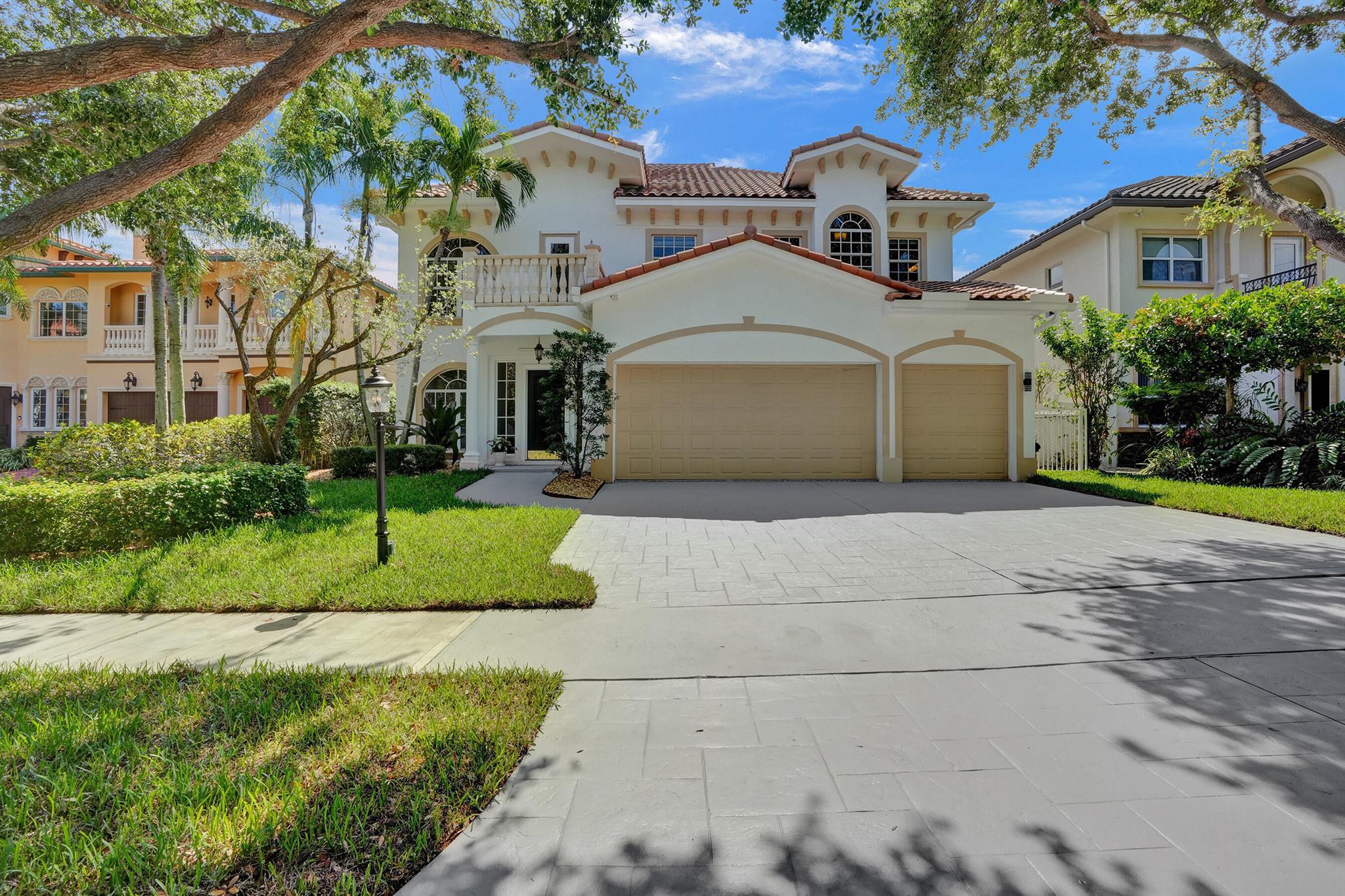 Discover the epitome of Delray living in this stunning Mediterranean masterpiece nestled within the coveted and gated community of Valencia Court. This exquisite 6-bedroom, 4-bathroom estate offers the perfect combination of contemporary design and luxurious amenities that exude timeless grandeur. Spanning across a massive 4,500 sqft of living space under A/C with volume ceilings and 6,000 sqft of total living space, this home provides vast space for comfortable living and entertaining. Every inch of this extraordinary property has been tastefully curated and meticulously updated top-to-bottom in 2025 to elevate your lifestyle, seamlessly blending sophistication and functionality. A true masterpiece, this impressive residence showcases amazing attention to detail with nothing left untouch