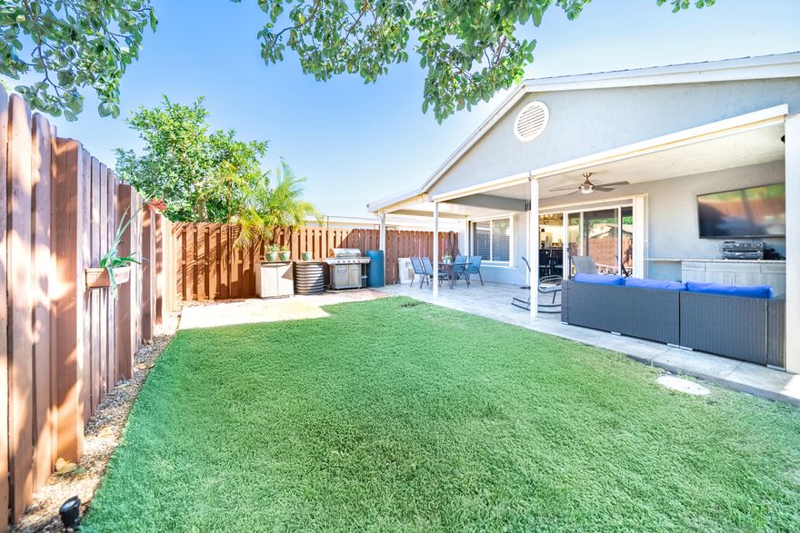 This stunning, move-in-ready single-family home features 3 generously sized bedrooms, 2 bathrooms, and a 2-car garage with additional driveway space for up to 3 more vehicles. Located in a secure gated community, the home has had its roof, windows, and A/C system replaced in 2014. With a low HOA fee of just $278.22 per month--including internet and cable--you'll enjoy resort-style amenities such as a clubhouse with a large and a small pool, tennis, pickleball, and basketball courts, a gym, a tot lot, and both indoor and outdoor jacuzzis and saunas. Relax on your private patio, and benefit from the convenience of an on-site Montessori School!. Sellers are willing to negotiate, don't miss this opportunity