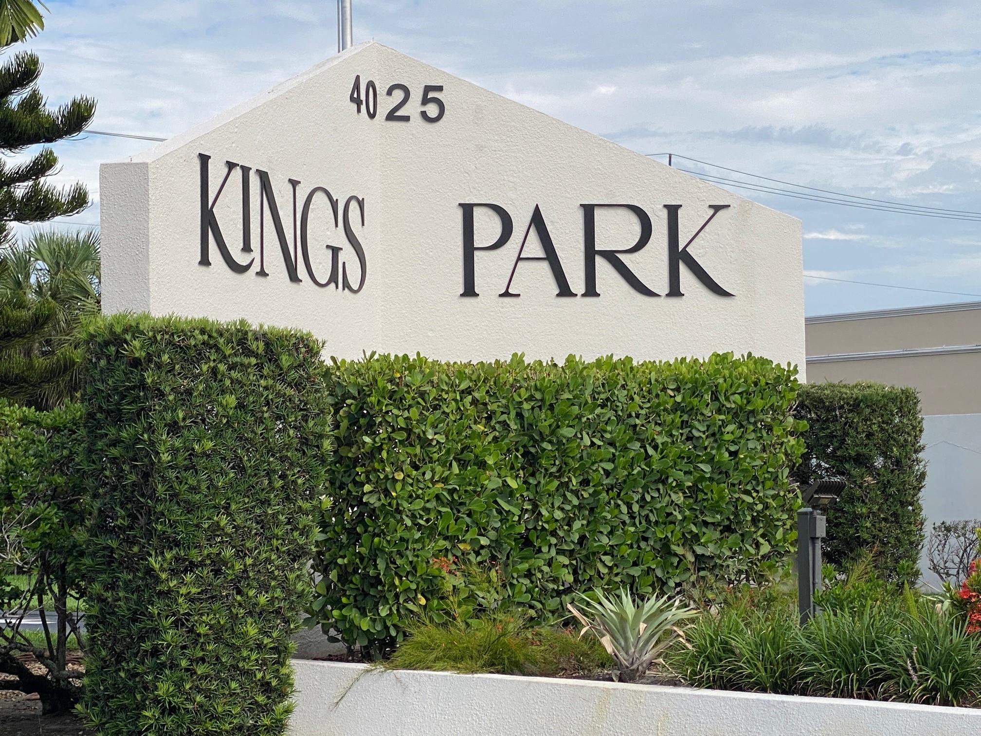 Wonderful Opportunity at Kings Park–spacious 2/2 corner unit. Don't miss this opportunity to own a beautifully appointed 2-bedrm, 2-bathrm unit in a desirable complex conveniently located near shopping, nightlife, beach, airport, & places of worship. Bldg B, rebuilt in 1999, features ss appliances, newer HVAC system, renovated primary bathrm, screened-in balcony, impact windows, new roof, washer/dryer installation allowed w/board approval. Both 40 & 50-year inspections have passed–-offering peace of mind to owners & investors alike. Amenities include elevators, relaxing courtyard, swimming pool, & community center. Pet-friendly & rent-friendly w/1 assigned parking space. Offering comfort, convenience, & long-term value–-perfect as a primary residence, vacation home, or investment property.