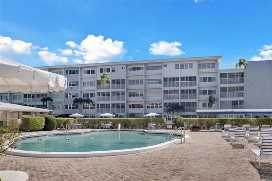 Absolutely stunning updated unit remodeled in a perfectly located on the 1st floor Remodeled kitchen and bathrooms. Stainless steel appliances. vinyl tile throughout (no carpet) Master bedroom with balcony and   large closets in the main bedroom and remodeled main bathroom with full shower. Comes with an outside of the unit storage area. Assigned parking spot. Great location Close to Hallandale Beach, Gulfstream Park Casino, and Racetrack are within walking distance. Aventura Mall, and restaurants. 55+ community