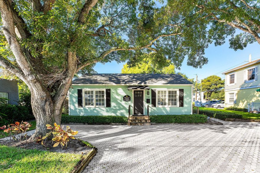 Located on highly visible N Swinton Avenue and 1.5 blacks from Atlantic Ave in Delray Beach, this commercial/mixed-use property offers 2 separate Office structures on a 9,871 sf lot with ample on-site parking. The front building directly fronting Swinton Avenue is 936sf with 4 private offices, a shared conference room, & 1 bathroom & space to park up to 5 vehicles. The rear structure is 684 sf & has been tastefully updated. It features an open office workspace with room for multiple desks, a kitchenette, 1 private office,storage closet, a bathroom, & 4 dedicated parking spaces accessed via the rear alleyway. This versatile property presents an excellent opportunity for owner-users or investors seeking flexibility in an absolutely prime walkable downtown Delray location. OSSHAD