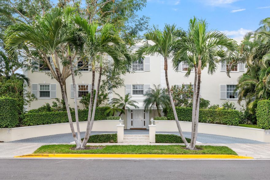 Very desirable Palm Beach location- in town - large and bright 3 bedroom furnished apartment available for mid June to mid October. Renovated/completely updated and full of natural light in a quiet, small boutique building-designer decorated- with off street parking. Directly across the street from from new Vineta Hotel and Bilboquet Market. Close to the Lake Trail, The Society of the Four Arts, beach, town docks and Worth Avenue's restaurants, shops and art galleries.