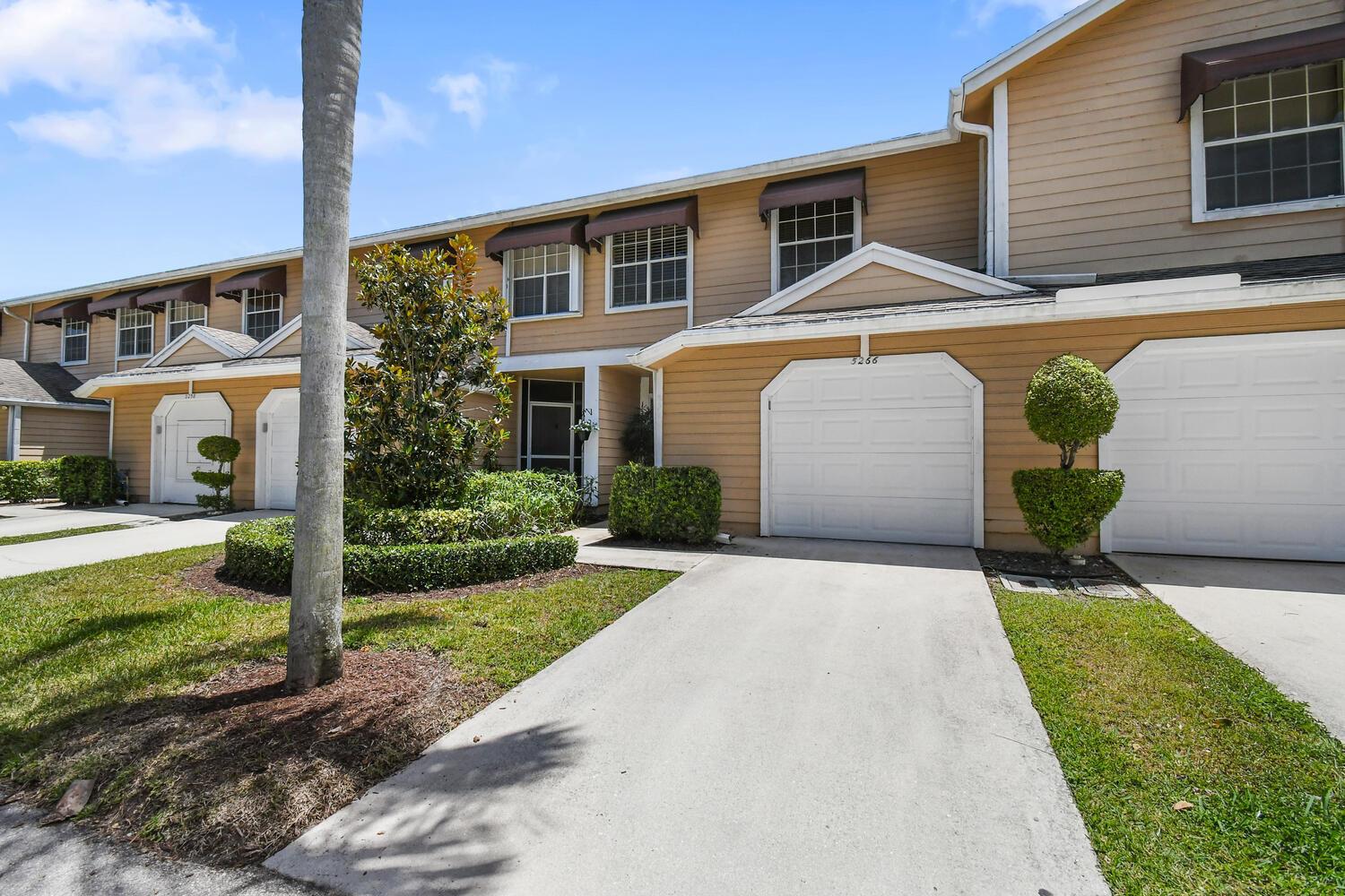 In the heart of Boca Raton, walking distance to Town Center Mall & The Boca Center sits this incredibly appointed townhome. Within the gated community of Fairfield sits this 3 bedroom, 2.5 bathroom townhouse with a 1 car garage. As you enter you are greeted with lots of natural light, formal dining and living rooms and a beautifully updated kitchen with stainless steel appliances & granite countertops. The open patio leads to a green space and lends itself to Florida's indoor/outdoor living. The second floor provides an enormous primary suite with ensuite bathroom & walk-in closet. 2 upstairs guest rooms share an oversized bathroom, and skylights add natural light throughout all of the common area. The neighborhood offers a 24hr manned gate, tennis, & pool. This incredible opportunity to