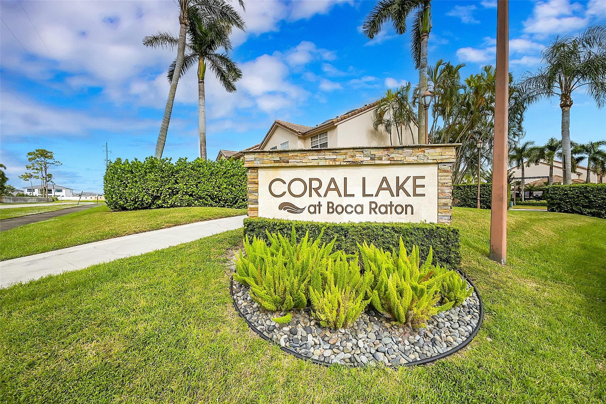 Beautiful 3 Bed/2.5 Bath. Townhouse in the heart of West Boca Raton. This home features great living space -- an updated kitchen w/ granite counter tops and stainless steel appliances. Massive master bedroom w/ volume ceilings, dual closets & a great master bath with a roman tub, dual sinks and large shower -- LG Front load washer & dryer, awesome natural light, NO CARPETS Screened in patio, great club house & community pool, A-Rated school district.The location is excellent; you're walking distance to the brand new development uptown Boca, as well as the library. Very close proximity to, dining, shopping, grocery stores, entertainment venues, the Turnpike & much more. Community has a pool and playground. Walk to House of Worship (0.8miles), Walk to KHDS (0.5 miles) and other schools.