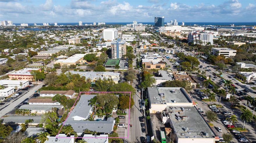 Rare corner 3-bedroom Townhouse in East Fort Lauderdale! Ideally located east of US-1, only minutes to Fort Lauderdale Beach, Airport, Las Olas & 17th Street dining & shopping. Walkable to Whole Foods, Publix, gyms & Harbordale Elementary School. Move-In Ready, features a spacious living & dining area that opens to a private outdoor patio perfect for entertaining. Updated kitchen includes stainless steel appliances & Smart refrigerator. Upstairs offers large bedrooms, with primary suite featuring high ceilings, skylight & walk-in closet. Additional highlights include the entire house is impact proof, newer roof & well-maintained community with full reserves. Tropical gated community with a pool, offering privacy and convenience in one of Fort Lauderdale’s most desirable areas.