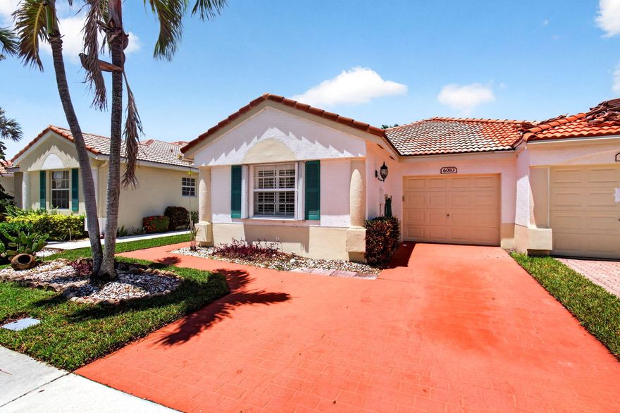 Welcome to Floral Lakes, a beautifully maintained active adult community in Delray Beach! This bright and spacious lakefront villa offers an open floor plan, generously sized bedrooms, and abundant natural light throughout. Enjoy tranquil long lake views from the screened patio — the perfect place for morning coffee or evening relaxation. The kitchen features ample cabinet space and flows seamlessly into the living and dining areas, ideal for entertaining. Located in sought-after Floral Lakes with resort-style amenities including clubhouse, pool, fitness center, tennis, pickleball, and an active social calendar. Conveniently close to shopping, dining, medical facilities, and just minutes from downtown Delray Beach and the beach. Move-in ready Florida living at its best.