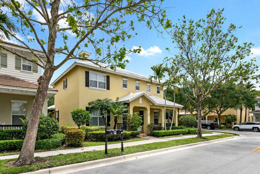 Welcome to Botanica! One of the most sought after Jupiter communities. Located in the heart of Jupiter.  Family friendly  "A" -rated school district. 4 bedroom, 3bath CBS home with private pool, ideally situated on an oversized corner lot. Offering 2,911 square feet under air (3,771 total), this residence blends comfort, funtionality and refined style.  Inside, you'll find volume ceilings, 8-foot interior doors, open floor plan with an upgraded kitchen, featuring stainless appliances,granite counters, tiled backsplash.The main level includes a full bathroom and guestroom ideal for visitors or a home office. Upstairs, the primary suite is complemented by 2 additional bedrooms and a 2cnd level laundry. The heart of the home, a lushly landscaped private pool area and a detached 2 car garage. Ideally located across from a family friendy play area and within walking distance to Publix and Starbucks, with convenient access to pristine beaches, fine dining, A-rated schools,Love Street,Abacoa,FAU,Roger Dean Stadium, I-95, and PBIA.