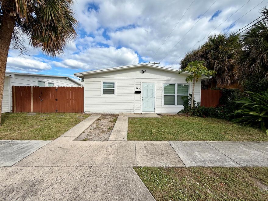 Check out this cozy, move-in ready 2 bedroom, 2 Bath single-family home in West Palm Beach. It has a renovated kitchen and bathroom with granite countertops, tile floors throughout, and central A/C. Includes washer and dryer, with water included in the rent. Plus, there's no HOA to worry about. It's a simple and comfortable place to make your own.